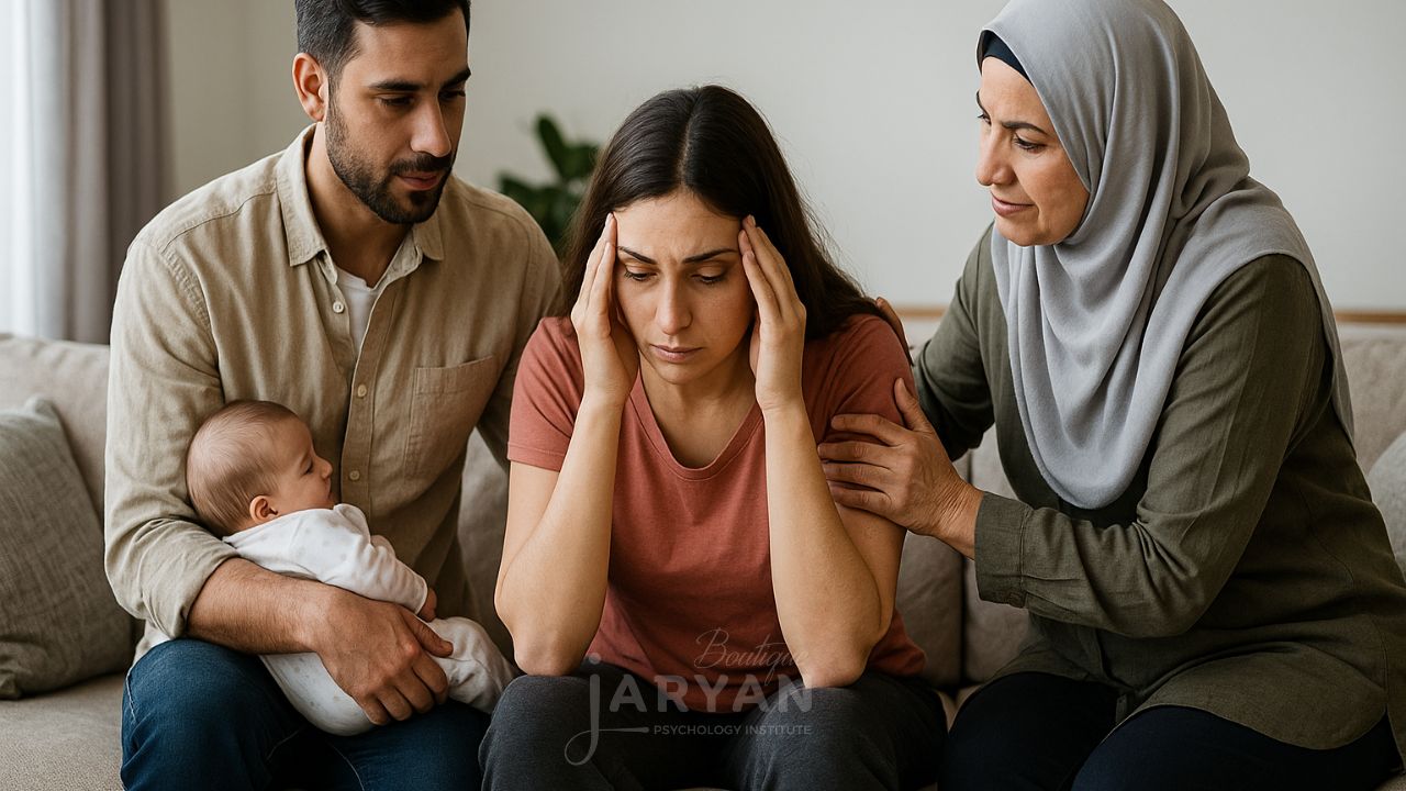 تاثیر خانواده بر افسردگی زایمان